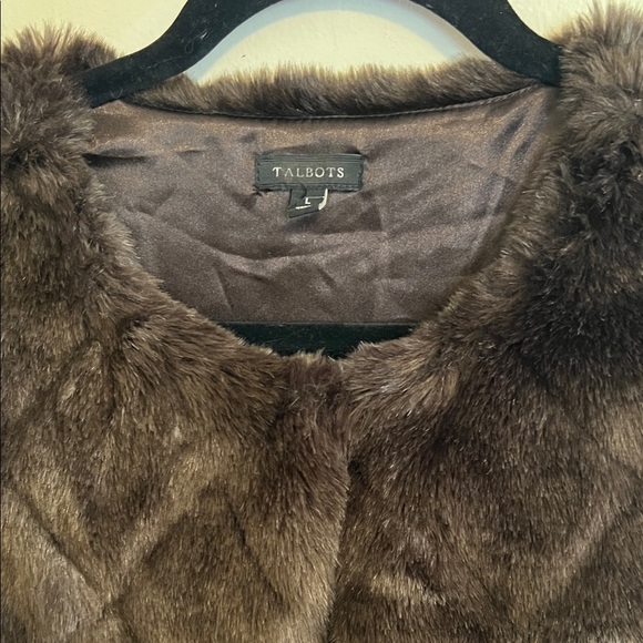 Talbots Dark Brown Teddy Jacket - Picture 2 of 7